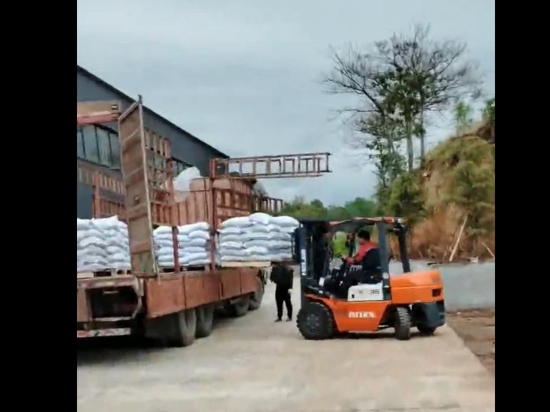 活性炭裝車發(fā)貨